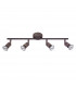 Base 4 Light Ceiling Spotlight Bar Rust Metal GU10 4x50W-1