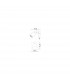 Reggio Single Spotlight Rust Metal Alabaster Glass LED E14-3