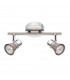Galeria Twin Ceiling Spotlight Satin Nickel Chrome Aluminium GU10 1x50W-1