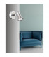 Galeria 2 Light Single Spotlight Satin Nickel Chrome Aluminium GU10 2x50W-2