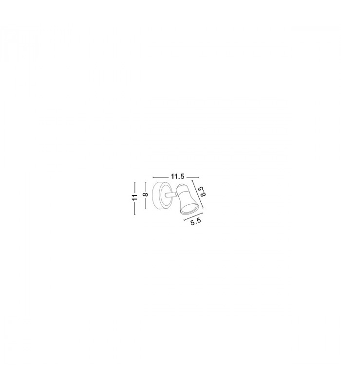 Galeria 2 Light Single Spotlight Satin Nickel Chrome Aluminium GU10 2x50W-3