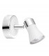 Galeria Single Spotlight Matt White Chrome Aluminium GU10 1x50W-1