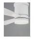 Silky Ceiling Fan Matt White Steel Glass White Plywood-4