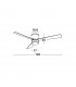 Silky Ceiling Fan Matt White Steel Glass White Plywood-5