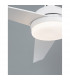 Silky Ceiling Fan Matt White Steel Glass Plywood White-3