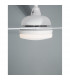 Silky Ceiling Fan Matt White Steel Glass Plywood White-4