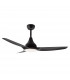 Samoa Ceiling Fan Steel Matt Black Glass 3ABS White Blades-1