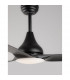 Samoa Ceiling Fan Steel Matt Black Glass 3ABS White Blades-8