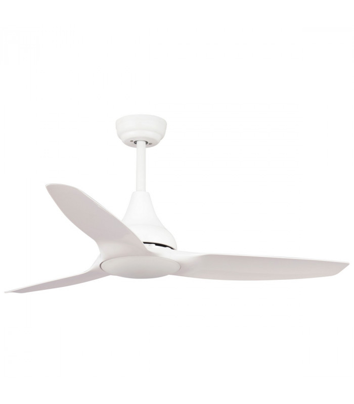 Samoa Ceiling Fan Steel Matt Black Glass 3 Wood Blades-1