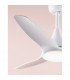 Samoa Ceiling Fan Steel Matt Black Glass 3 Wood Blades-5