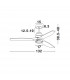 Silky Ceiling Fan Matt White Steel Glass Oak Wood-5