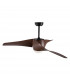 Breeze Ceiling Fan Steel Matt Black & Glass 3ABS Blades with Wood-4