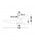 Breeze Ceiling Fan Steel Matt Black & Glass 3ABS Blades with Wood-8