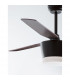 Monsoon Ceiling Fan Steel Matt Black &Glass 3ABS Wood Blades-5