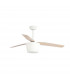 Monsoon Ceiling Fan Steel Matt White Glass 3ABS Wood Blades-2