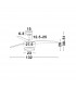 Monsoon Ceiling Fan Steel Matt White Glass 3ABS Wood Blades-6