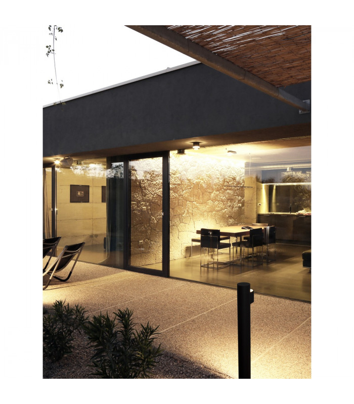 Aduro Outdoor Bollard Black Aluminium LED 7.6W 460Lm 3000K IP54-2