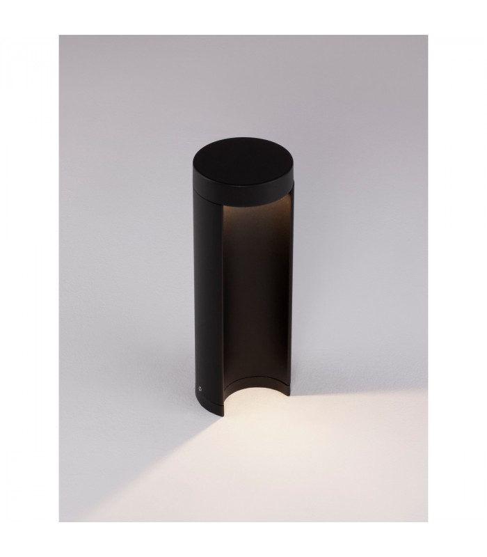 Tien Outdoor Pedestal Light Black Aluminium Clear Glass LED 8.5W 470Lm 3000K IP54-5