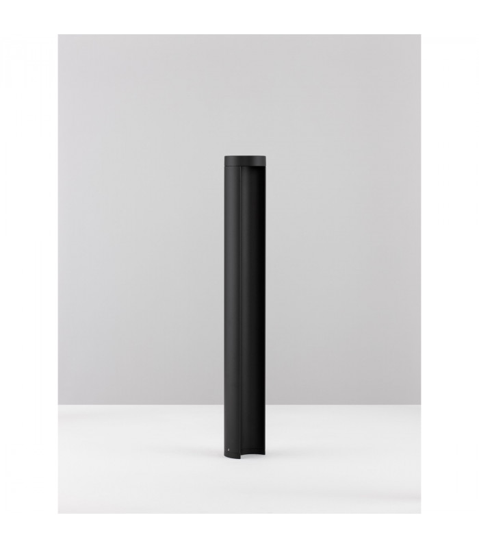 Tien Outdoor Bollard Black Aluminium Clear Glass LED 8.5W 470Lm 3000K IP54-3