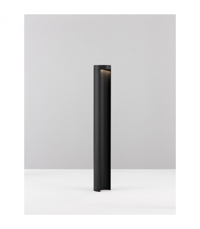 Tien Outdoor Bollard Black Aluminium Clear Glass LED 8.5W 470Lm 3000K IP54-4