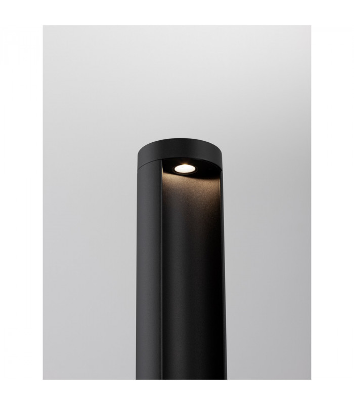 Tien Outdoor Bollard Black Aluminium Clear Glass LED 8.5W 470Lm 3000K IP54-6