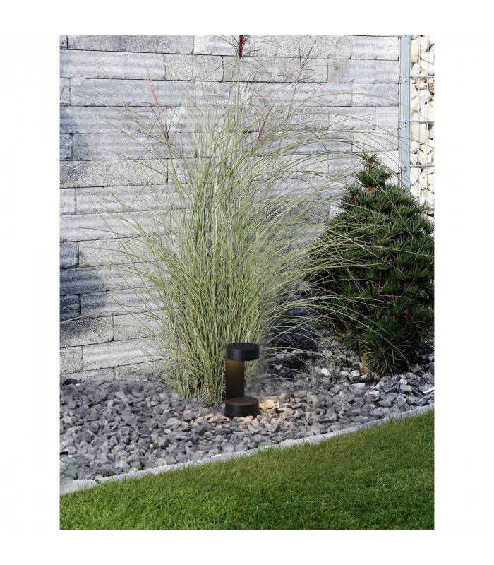 Tala Outdoor Pedestal Light Black Aluminium Clear Glass LED 9W 630Lm 3000K IP54-2