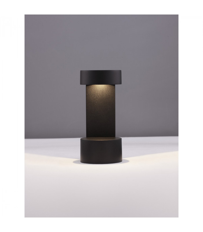 Tala Outdoor Pedestal Light Black Aluminium Clear Glass LED 9W 630Lm 3000K IP54-4