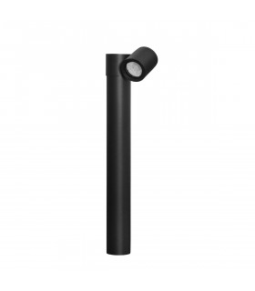 Focus Outdoor Bollard Black Aluminium Glass LED GU10 1x7W IP54-1