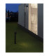 Focus Outdoor Bollard Black Aluminium Glass LED GU10 1x7W IP54-2