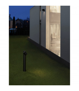 Focus Outdoor Bollard Black Aluminium Glass LED GU10 1x7W IP54-2