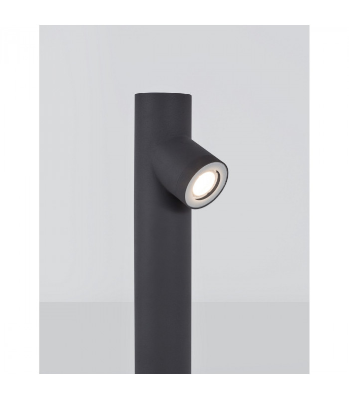 Ramo Outdoor Bollard Dark Grey Aluminium Glass LED GU10 1x7W IP65-4