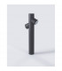Ramo 2 Light Outdoor Bollard Dark Grey Aluminium Glass LED GU10 2x7W IP65-3