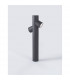Ramo 2 Light Outdoor Bollard Dark Grey Aluminium Glass LED GU10 2x7W IP65-4