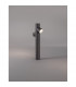 Ramo 2 Light Outdoor Bollard Dark Grey Aluminium Glass LED GU10 2x7W IP65-5