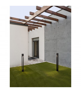 Ellery 80cm Outdoor Bollard Black Aluminium LED 12W 372Lm 3000K IP65-2