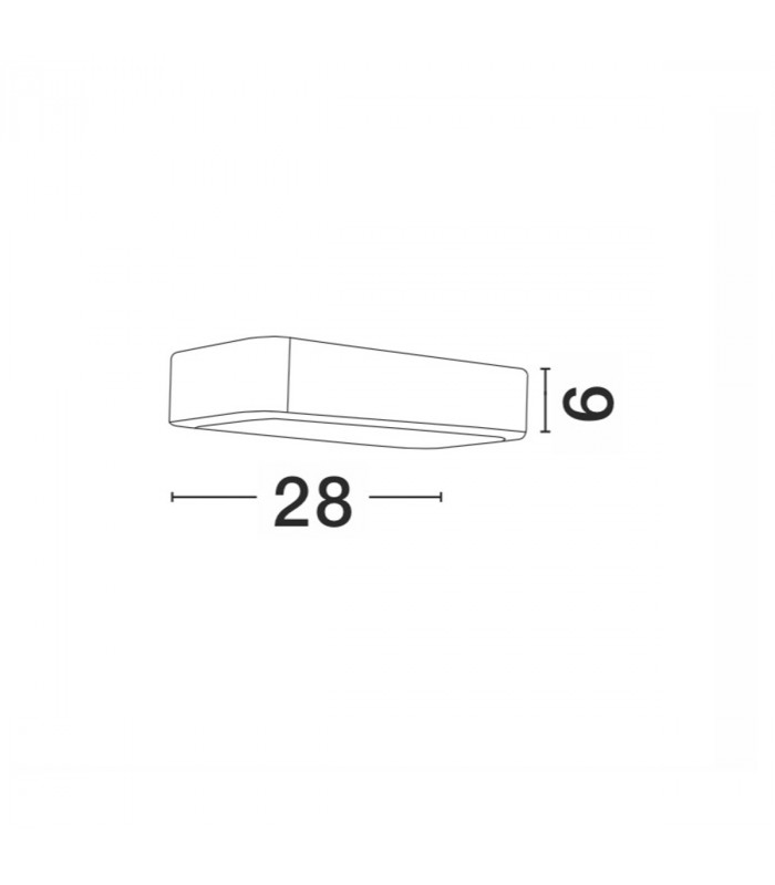 Ned 2 Light Outdoor Up Down Wall Lamp Dark Grey Aluminium Glass LED 2x6W 1150Lm 3000K IP54 2 Sides Light-3
