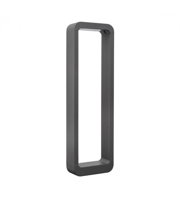 Ned 50cm Outdoor Bollard Dark Grey Aluminium Glass LED 6W 708Lm 3000K IP54-1