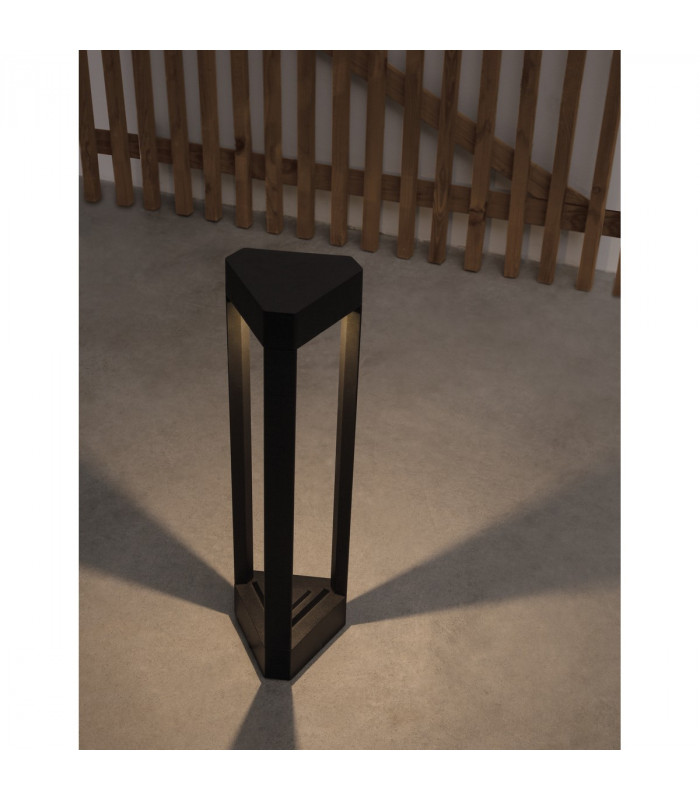 Pax 50cm Outdoor Bollard Black Aluminium LED 9W 715Lm 3000K IP54-3