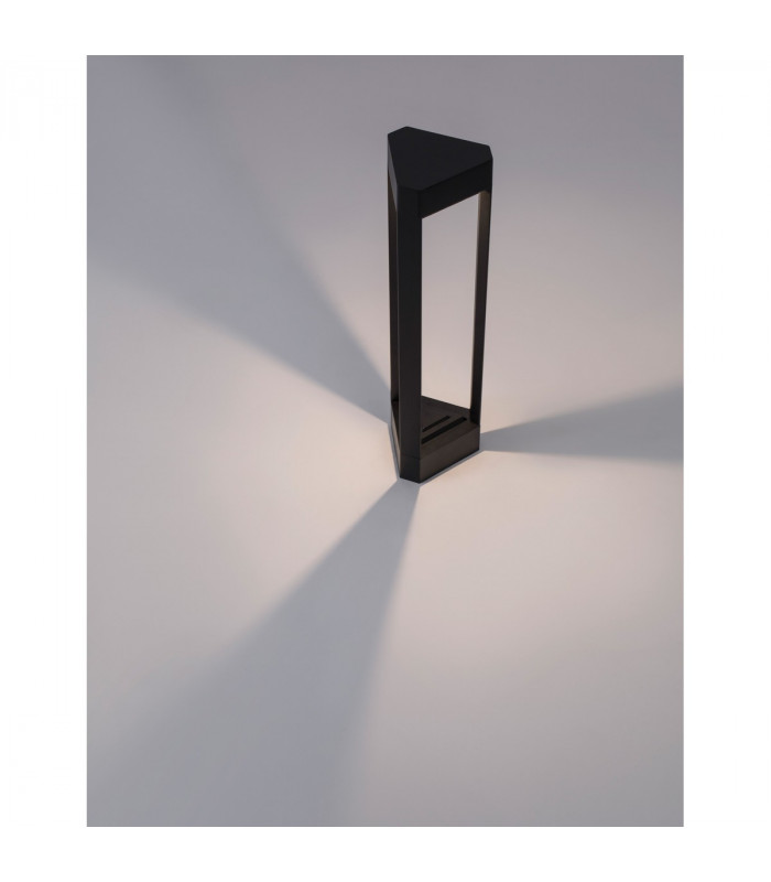 Pax 50cm Outdoor Bollard Black Aluminium LED 9W 715Lm 3000K IP54-4