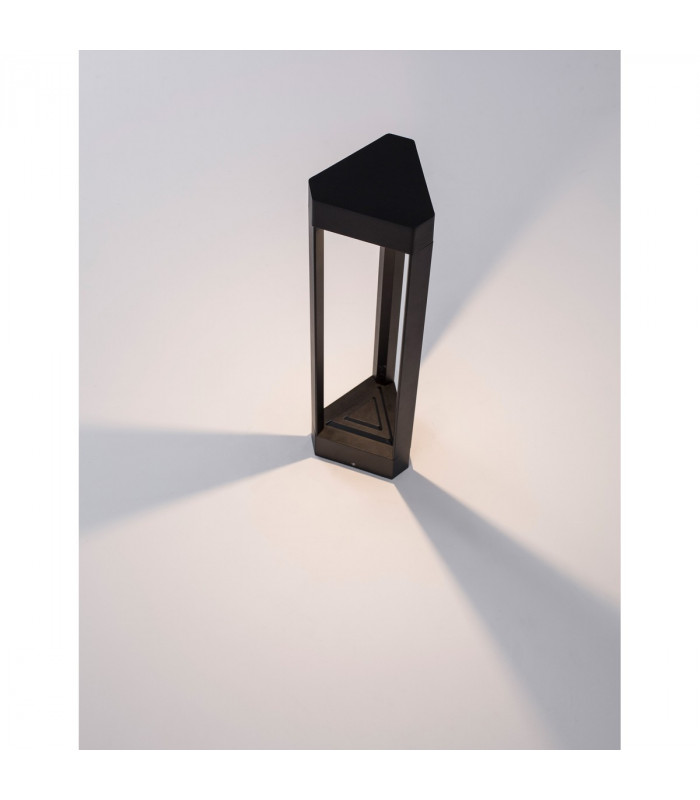 Pax 50cm Outdoor Bollard Black Aluminium LED 9W 715Lm 3000K IP54-5