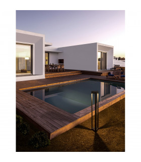 Pax 80cm Outdoor Bollard Black Aluminium LED 9W 715Lm 3000K IP54-2