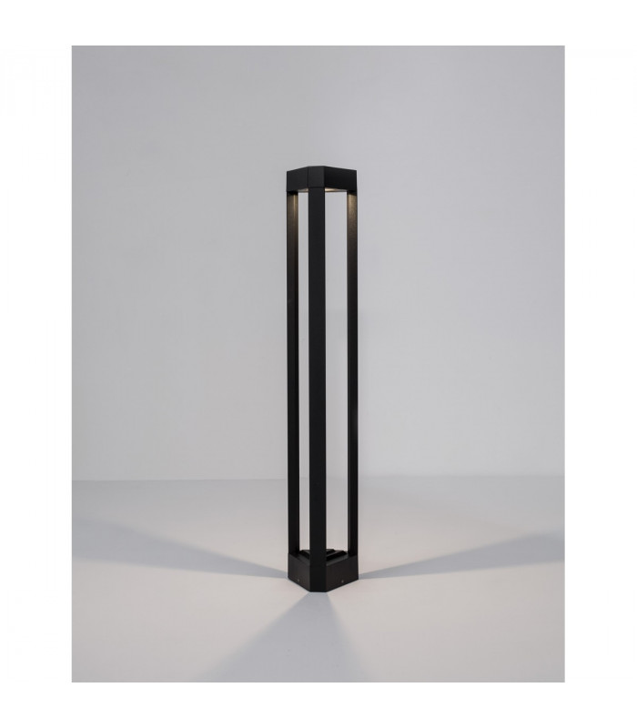 Pax 80cm Outdoor Bollard Black Aluminium LED 9W 715Lm 3000K IP54-4