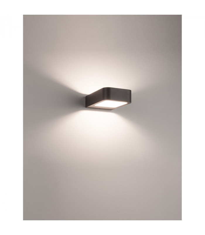 Acqua Outdoor Up Down Wall Lamp Dark Grey Aluminium LED 5W 490Lm 3000K IP54-2