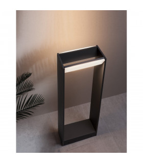 Twin 2 Light Outdoor Bollard Dark Grey Aluminium LED 2x5W 600Lm 3000K Rotation 0-90o IP54-2