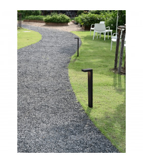 Poet Outdoor Bollard Anthracite Aluminium Clear Glass LED 8W 560Lm 3000K IP65-2