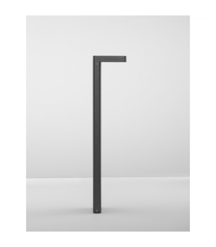 Poet Outdoor Bollard Anthracite Aluminium Clear Glass LED 8W 560Lm 3000K IP65-3