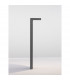 Poet Outdoor Bollard Anthracite Aluminium Clear Glass LED 8W 560Lm 3000K IP65-4