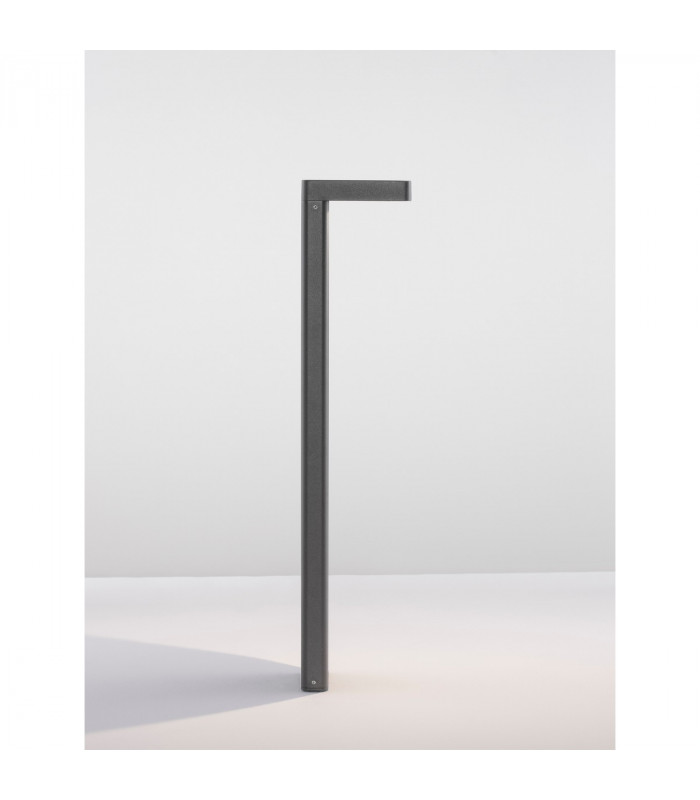 Poet Outdoor Bollard Anthracite Aluminium Clear Glass LED 8W 560Lm 3000K IP65-4