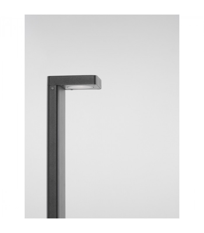 Poet Outdoor Bollard Anthracite Aluminium Clear Glass LED 8W 560Lm 3000K IP65-6