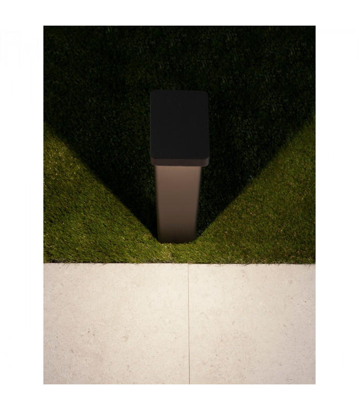 Poet Outdoor Bollard Anthracite Aluminium Clear Glass LED 8W 560Lm 3000K IP65-11